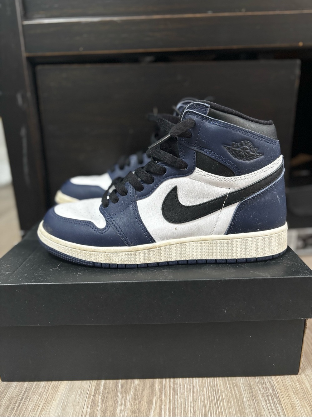 Jordan Men's High-Top Sneakers in Navy, White & Black